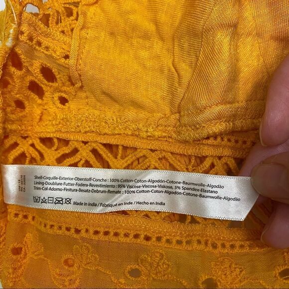 Free People Carina Bralette Mango - Size XS - Picture 6 of 8